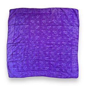 Vintage Large Indian Cotton/Silk Scarf Block Print